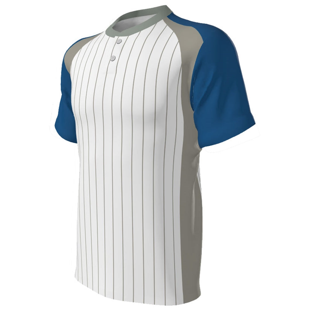 SUBLIMATED BASEBALL TWO BUTTON OR V-NECK JERSEY - TEAM ADVANTAGE ONLY