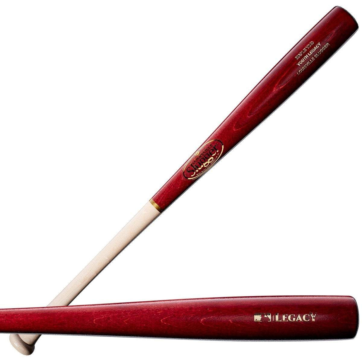 Louisville Slugger Youth Legacy Maple Y243 Natural/Wine Baseball Bat - Team Store Bat Club USA