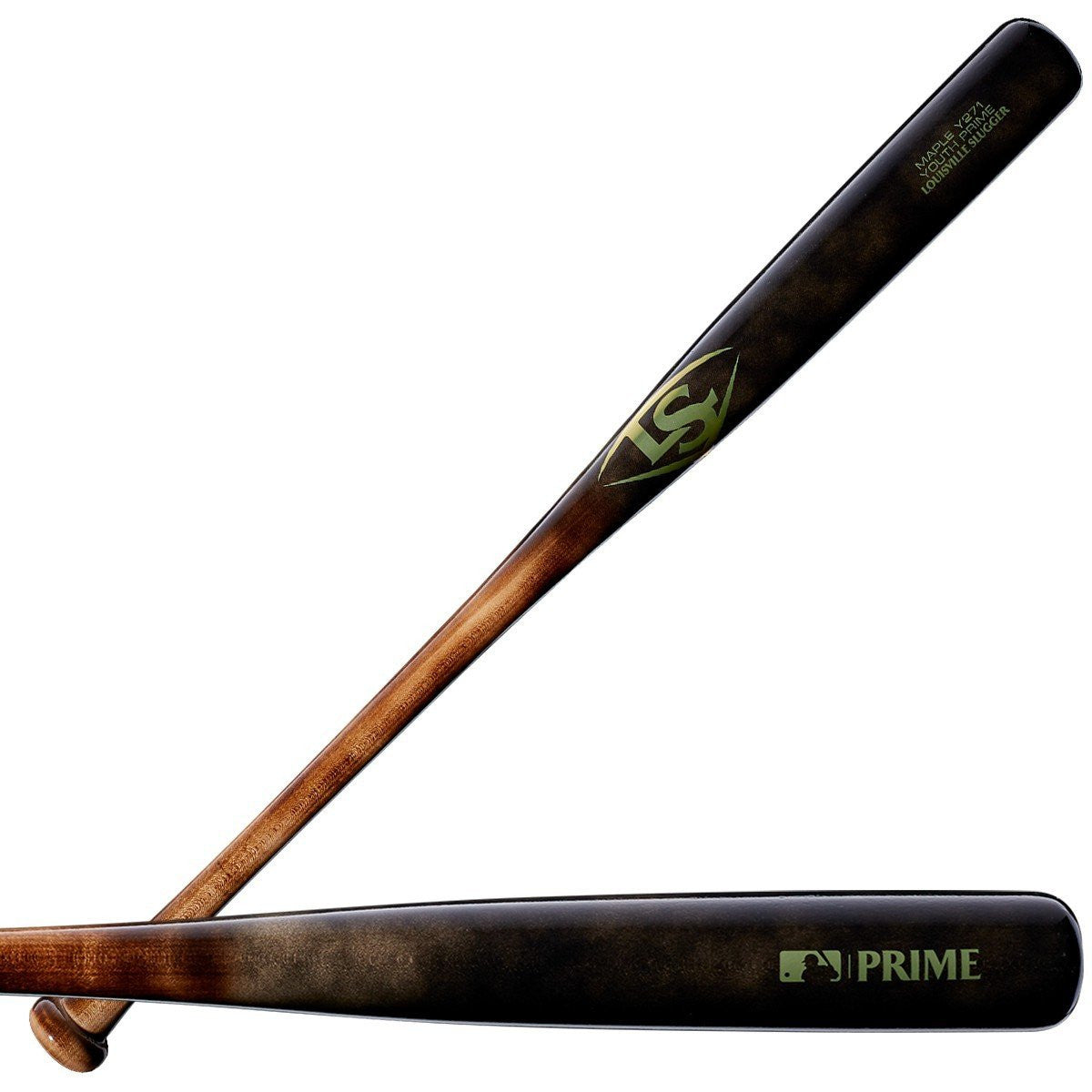 Louisville Slugger Youth Prime Maple Y271 Deep Flame/Distressed Black Baseball Bat Bat Club USA
