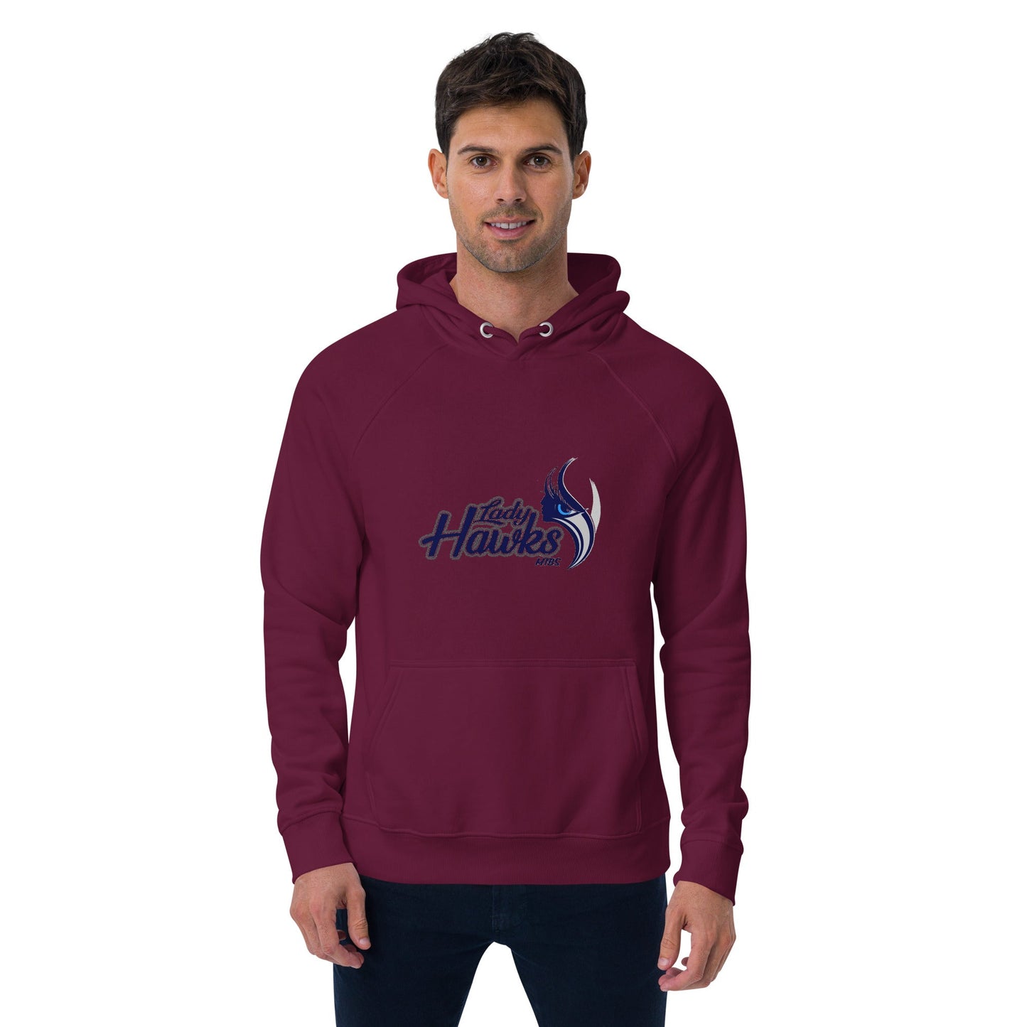 MTBS Lady Hawks Unisex eco raglan hoodie Bat Club USA