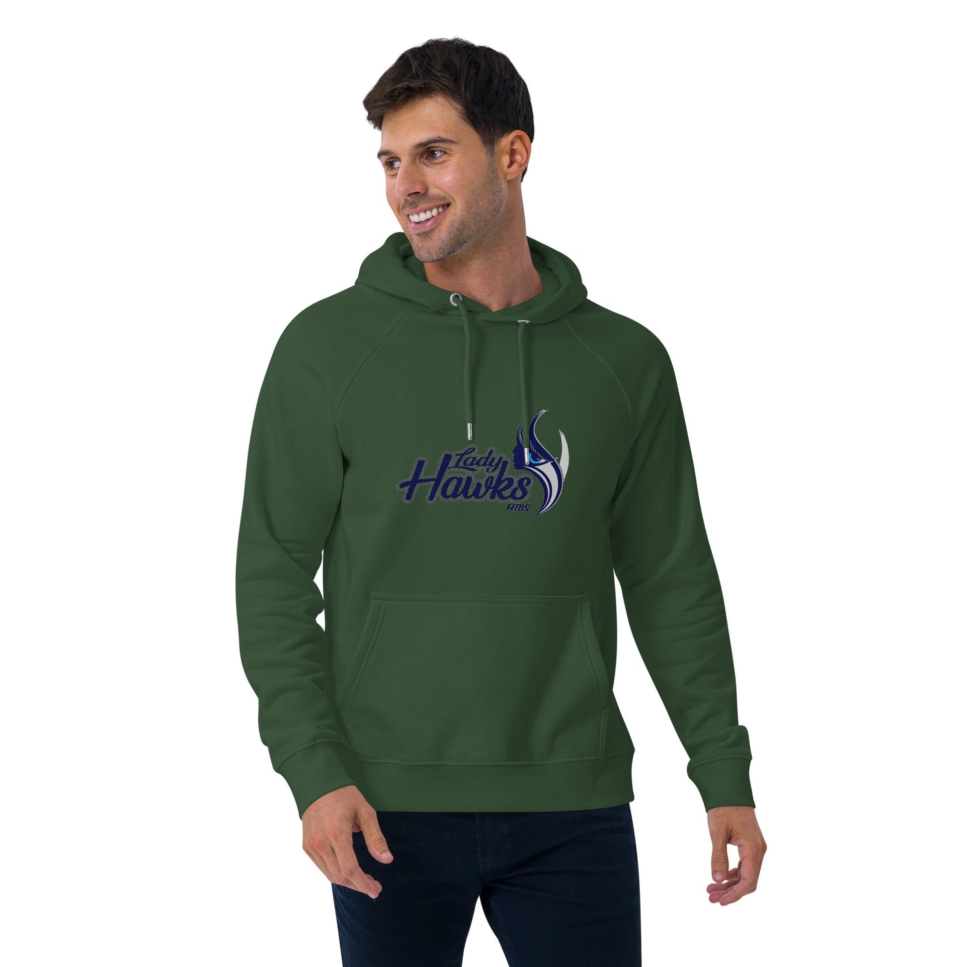 MTBS Lady Hawks Unisex eco raglan hoodie Bat Club USA