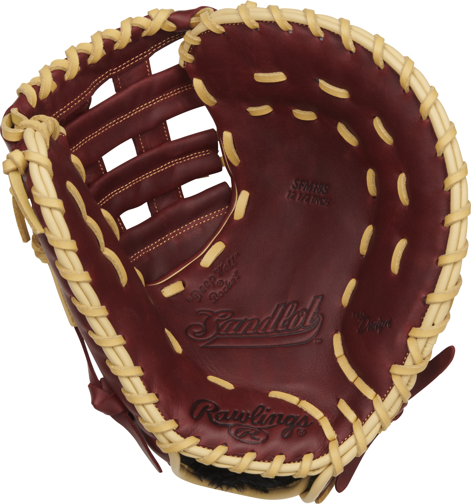 RAWLINGS SANDLOT SERIES FIRST BASE MITT 12.5-INCH BASEBALL GLOVE Bat Club USA