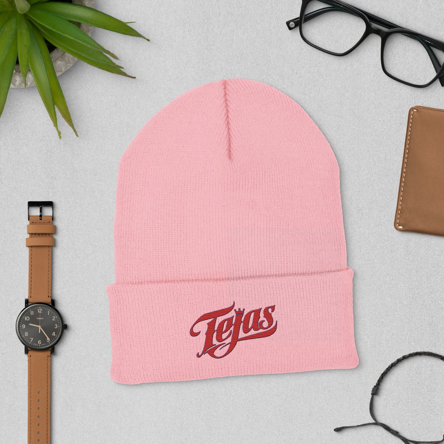 Tejas Baseball Cuffed Beanie Bat Club USA