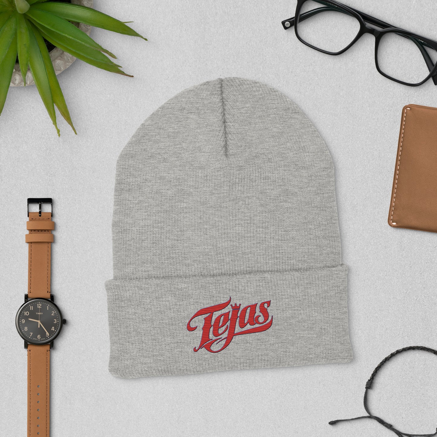 Tejas Baseball Cuffed Beanie Bat Club USA