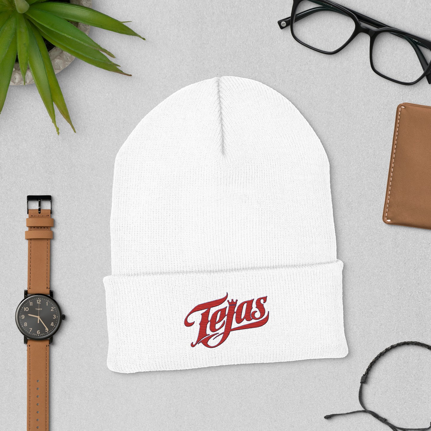 Tejas Baseball Cuffed Beanie Bat Club USA