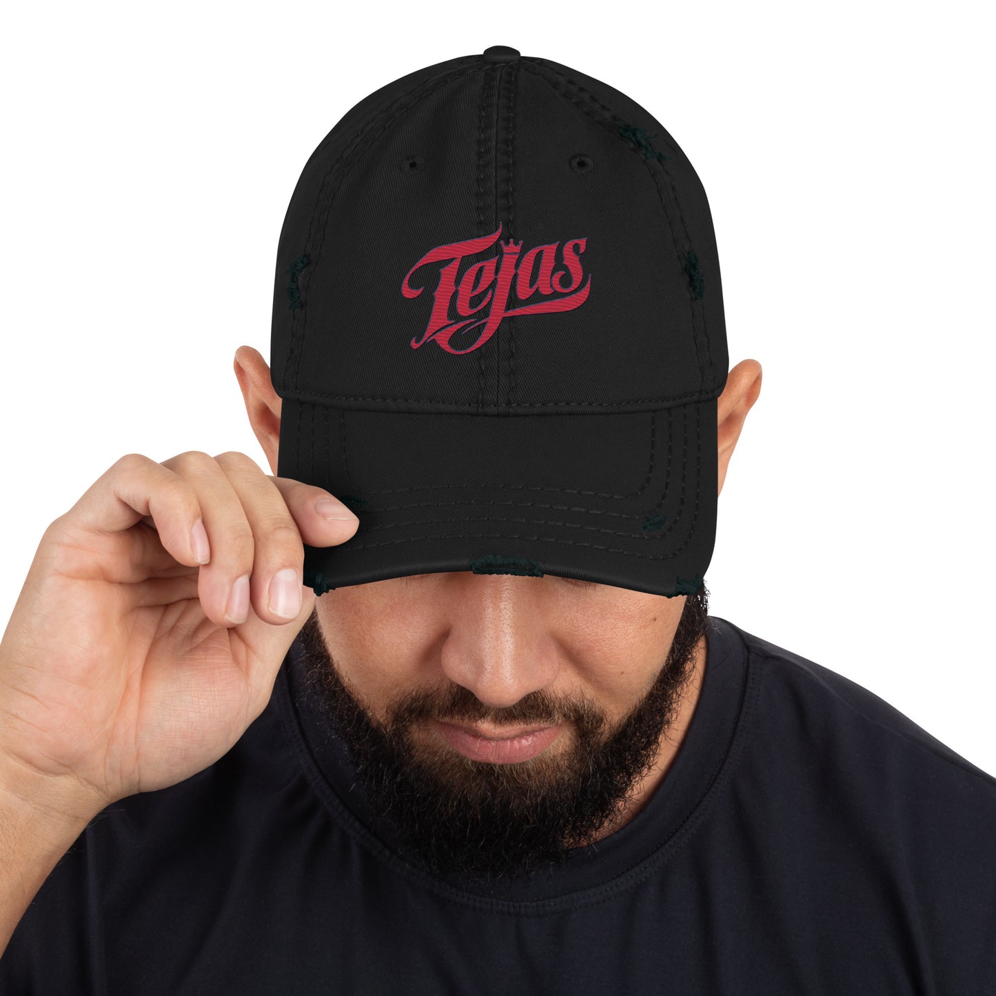 Tejas Baseball Distressed Dad Hat