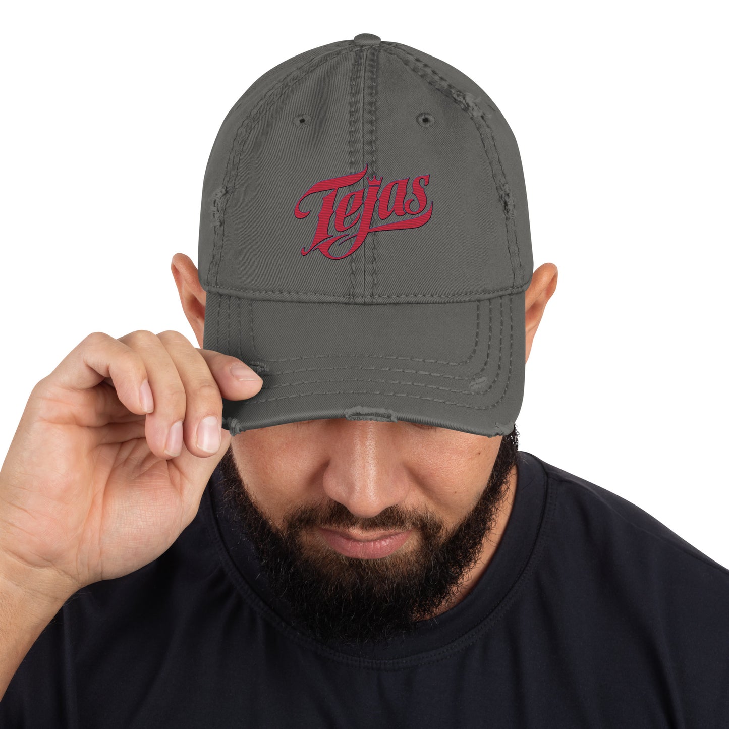 Tejas Baseball Distressed Dad Hat