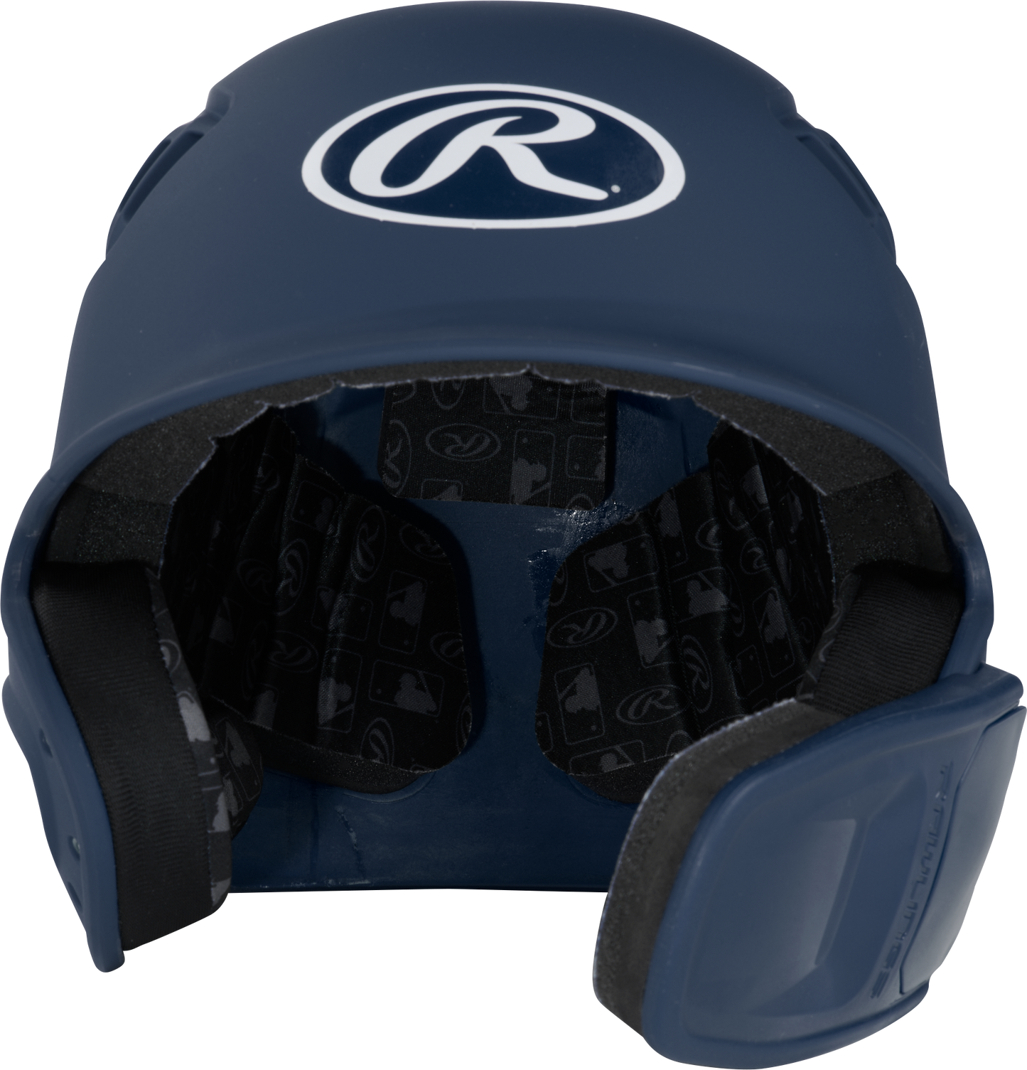 RAWLINGS R16 MATTE 1-TONE BASEBALL HELMET WITH REVERSIBLE EXTENSION Bat Club USA