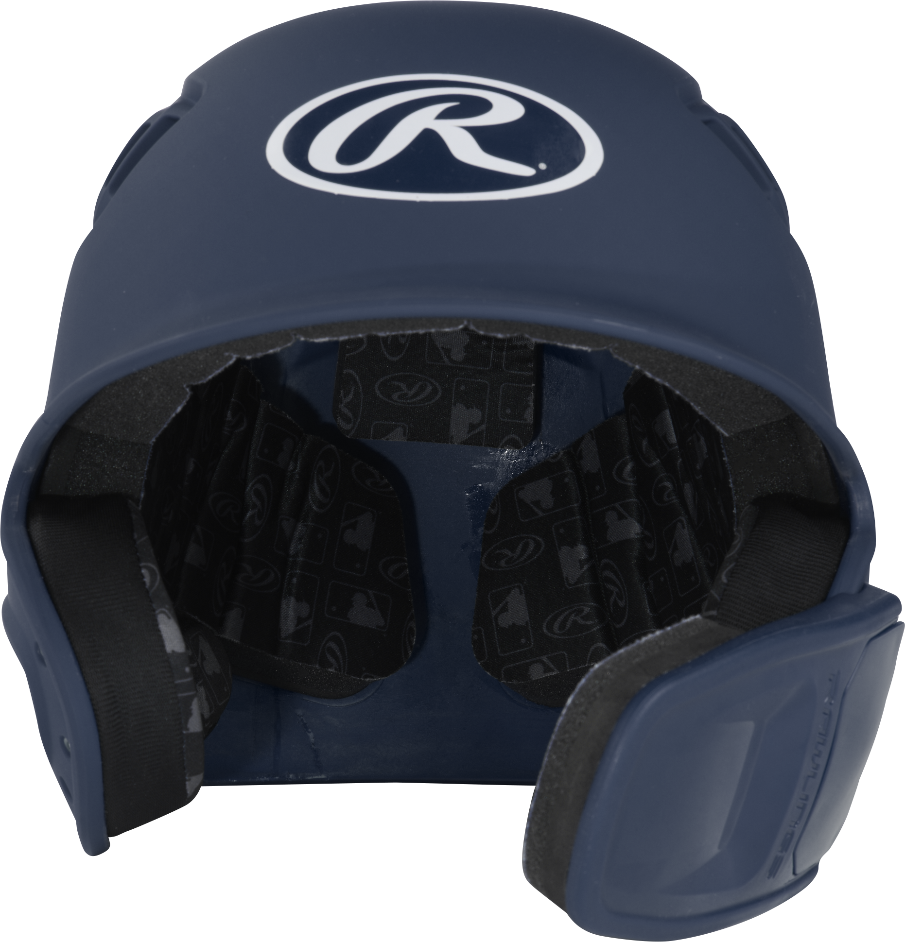 RAWLINGS R16 MATTE 1-TONE BASEBALL HELMET WITH REVERSIBLE EXTENSION Bat Club USA