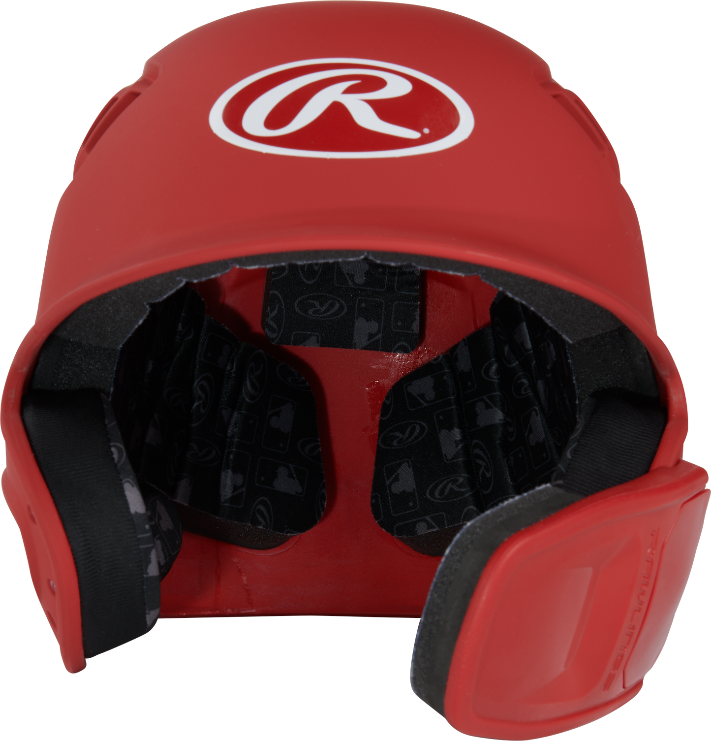 RAWLINGS R16 MATTE 1-TONE BASEBALL HELMET WITH REVERSIBLE EXTENSION Bat Club USA