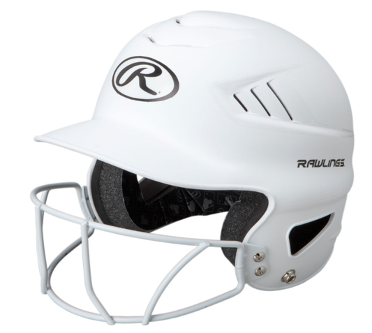 RAWLINGS COOLFLO OSFM 1-TONE HIGHLIGHTER SOFTBALL HELMET WITH SB1WG Bat Club USA