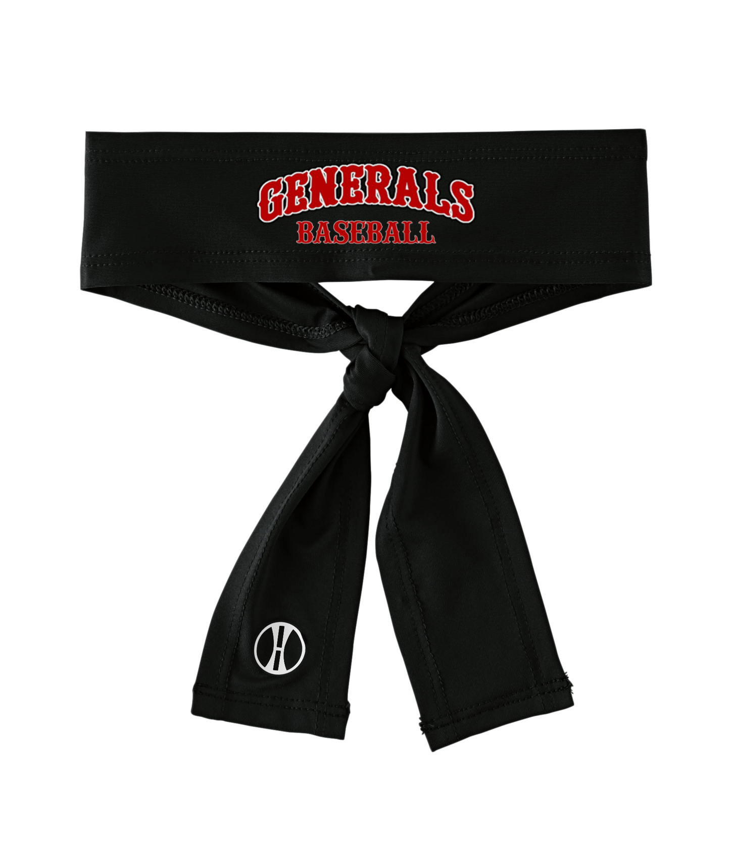 Zoom Tie Headband - BC Generals Baseball