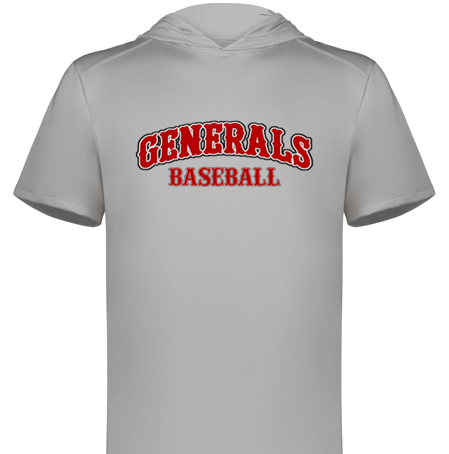 Short Sleeve Hoodie Powered by Coolcore® - BC Generals Baseball