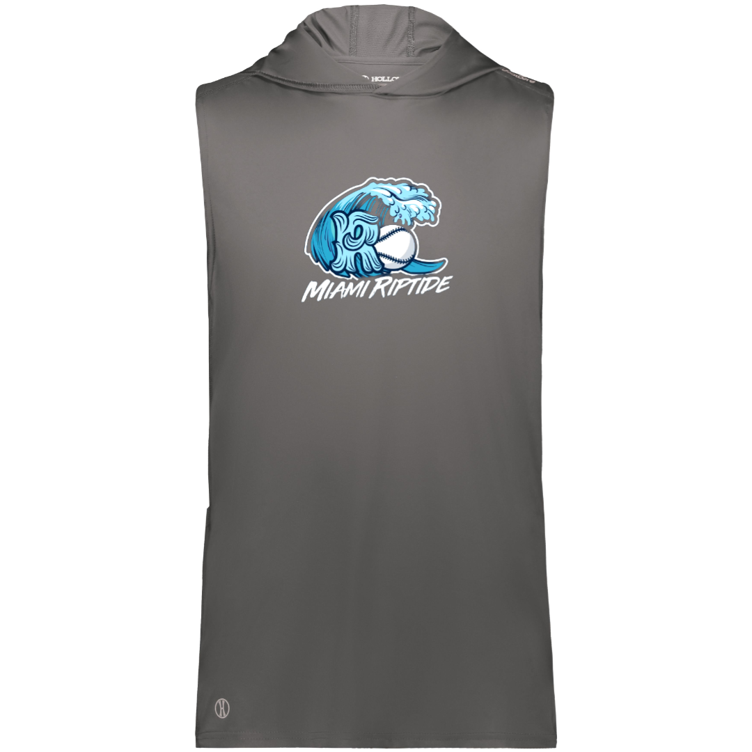 Miami Riptide Baseball Sleeveless Hoodie Powered by Coolcore®