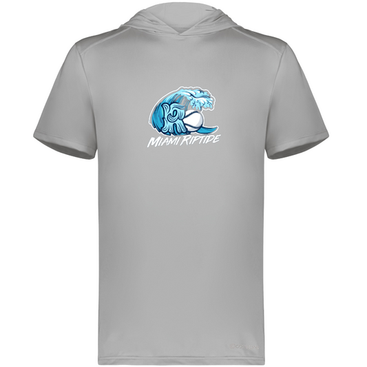 Miami Riptide Baseball Short Sleeve Hoodie Powered by Coolcore®