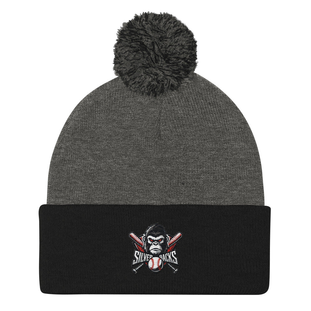 Silverbacks Baseball Pom-Pom Beanie