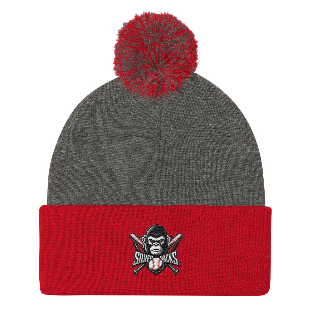 Silverbacks Baseball Pom-Pom Beanie