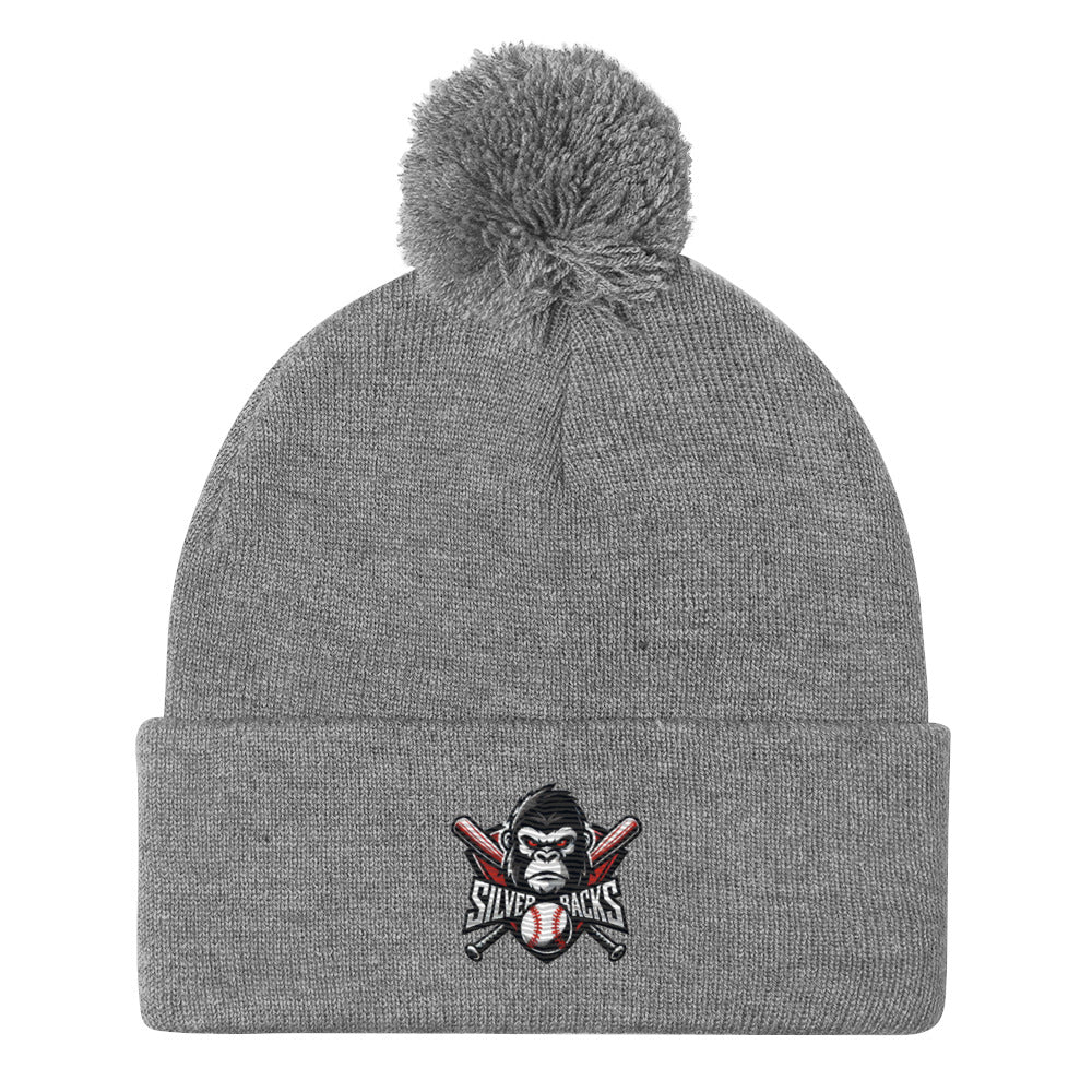 Silverbacks Baseball Pom-Pom Beanie