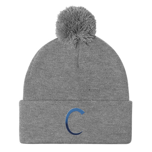 Carroll baseball Pom-Pom Beanie