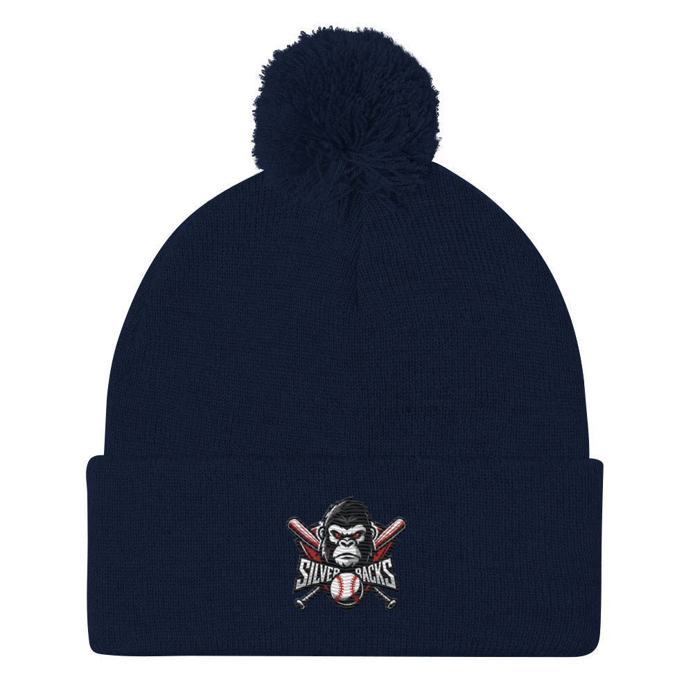 Silverbacks Baseball Pom-Pom Beanie