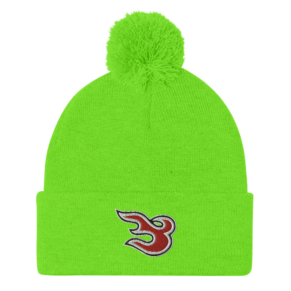 Middletown Blaze Pom-Pom Beanie