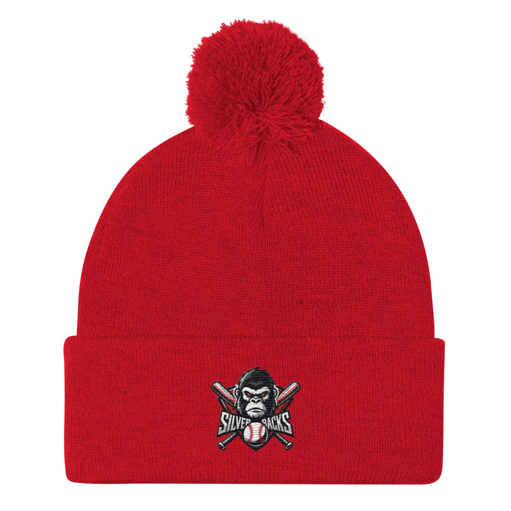 Silverbacks Baseball Pom-Pom Beanie