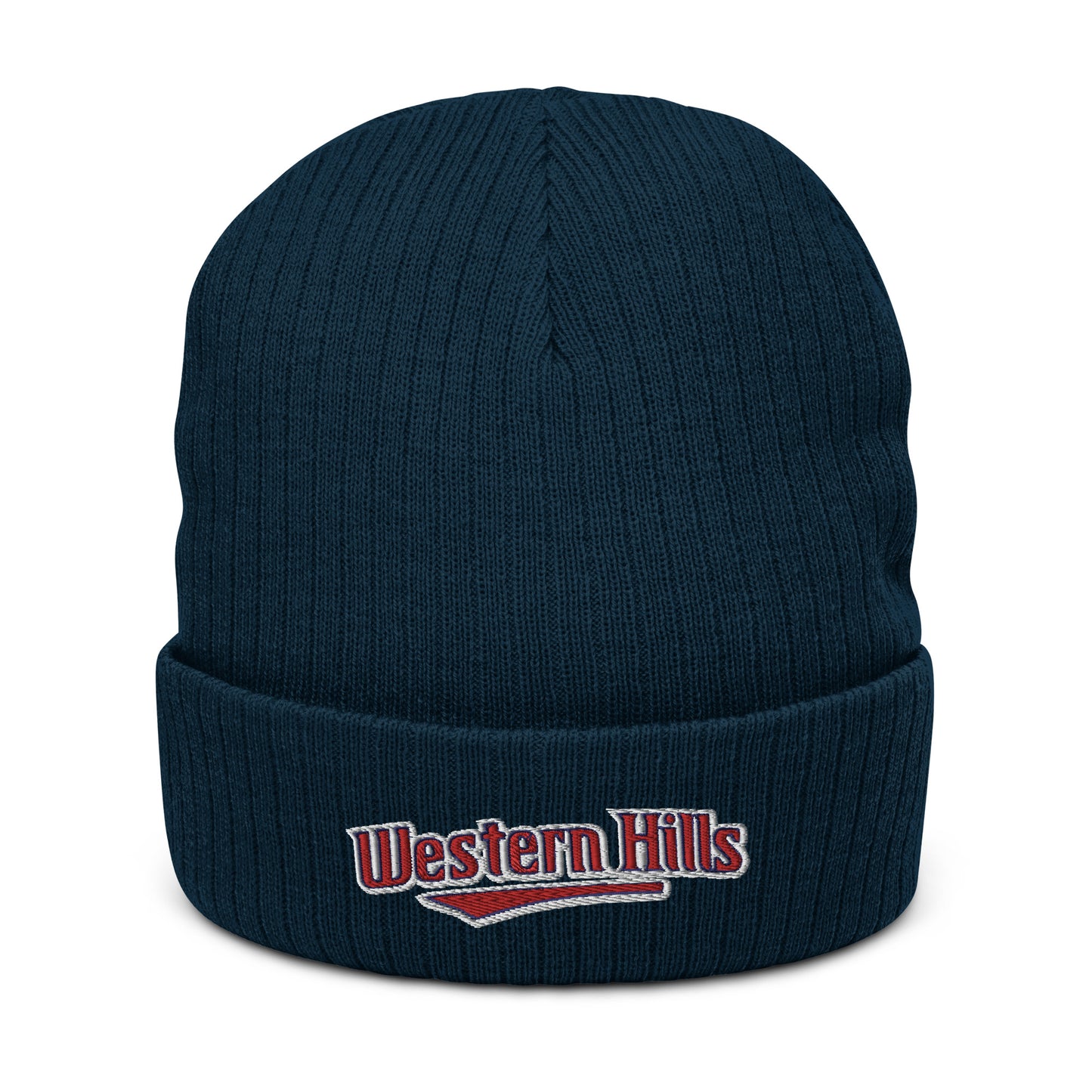 WHLL Script Ribbed knit beanie Bat Club USA