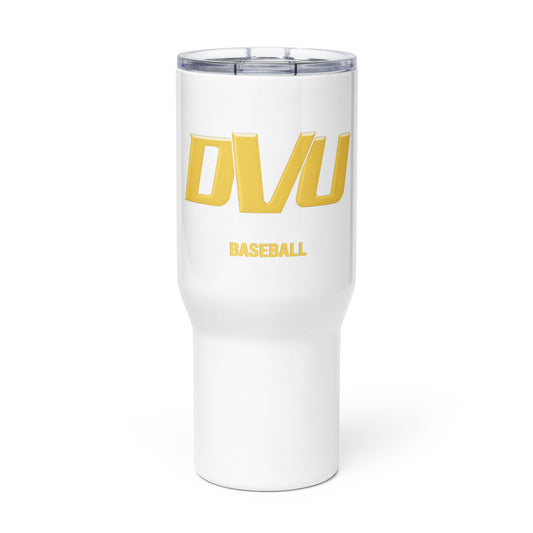 DVU Baseball Travel mug with a handle