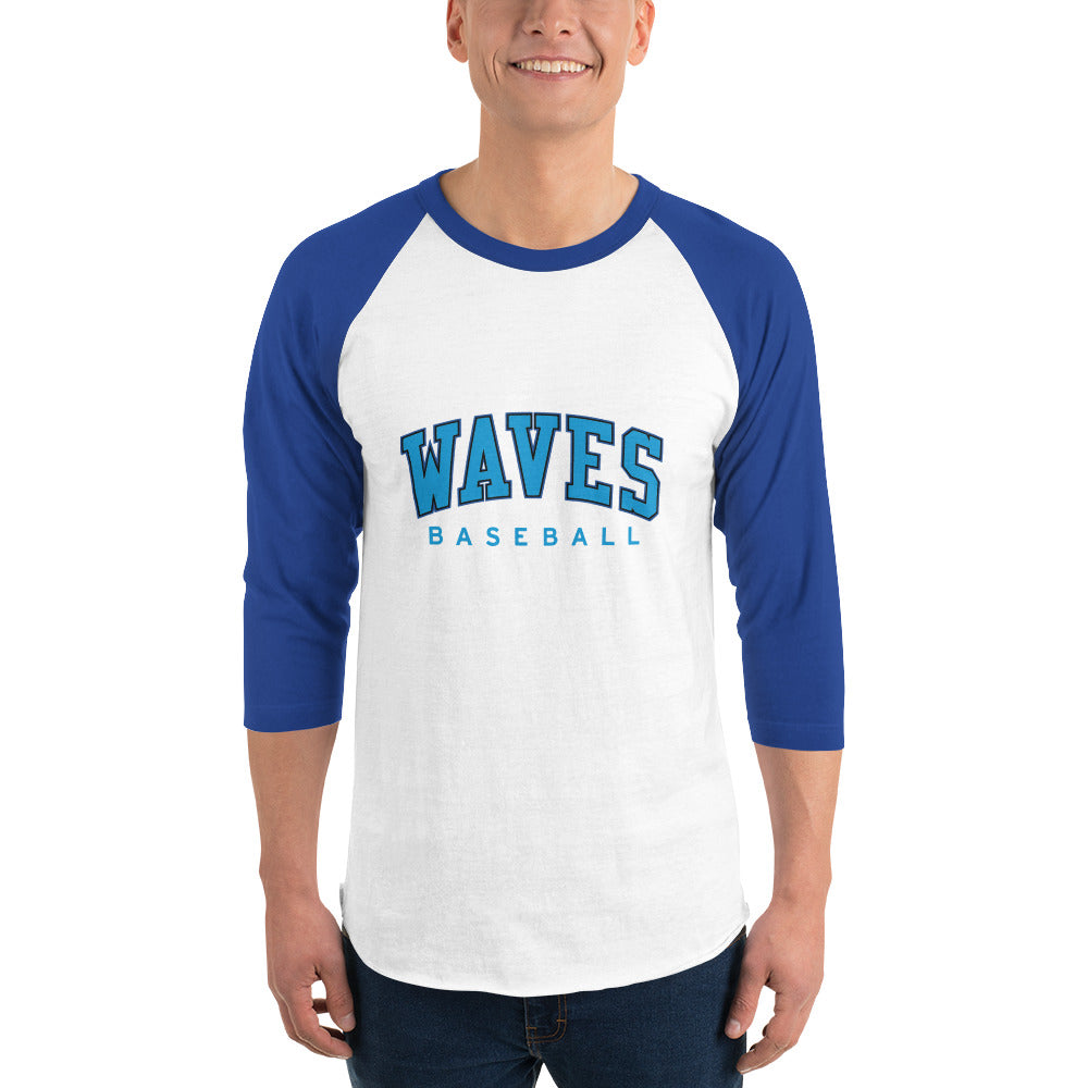 3/4 sleeve raglan shirt Paradigm Waves Baseball - Team Store Bat Club USA