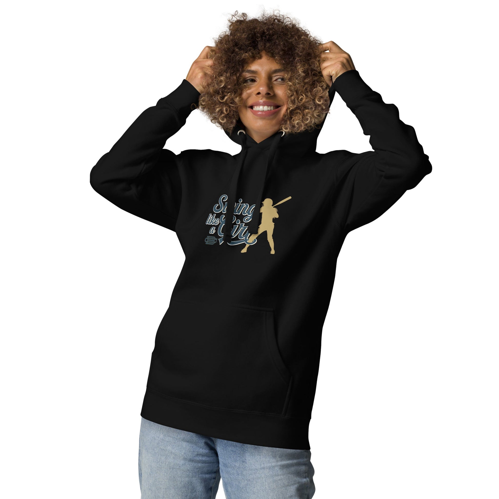 Swing Like a Girl Unisex Hoodie Bat Club USA