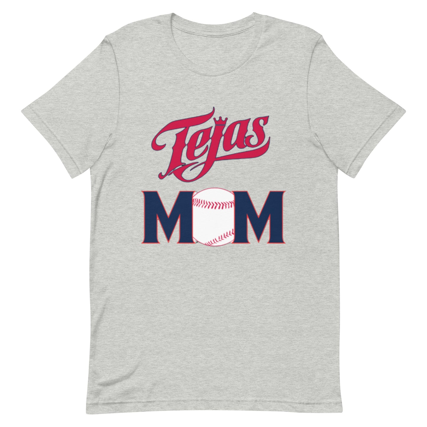 Tejas Baseball Mom Unisex t-shirt