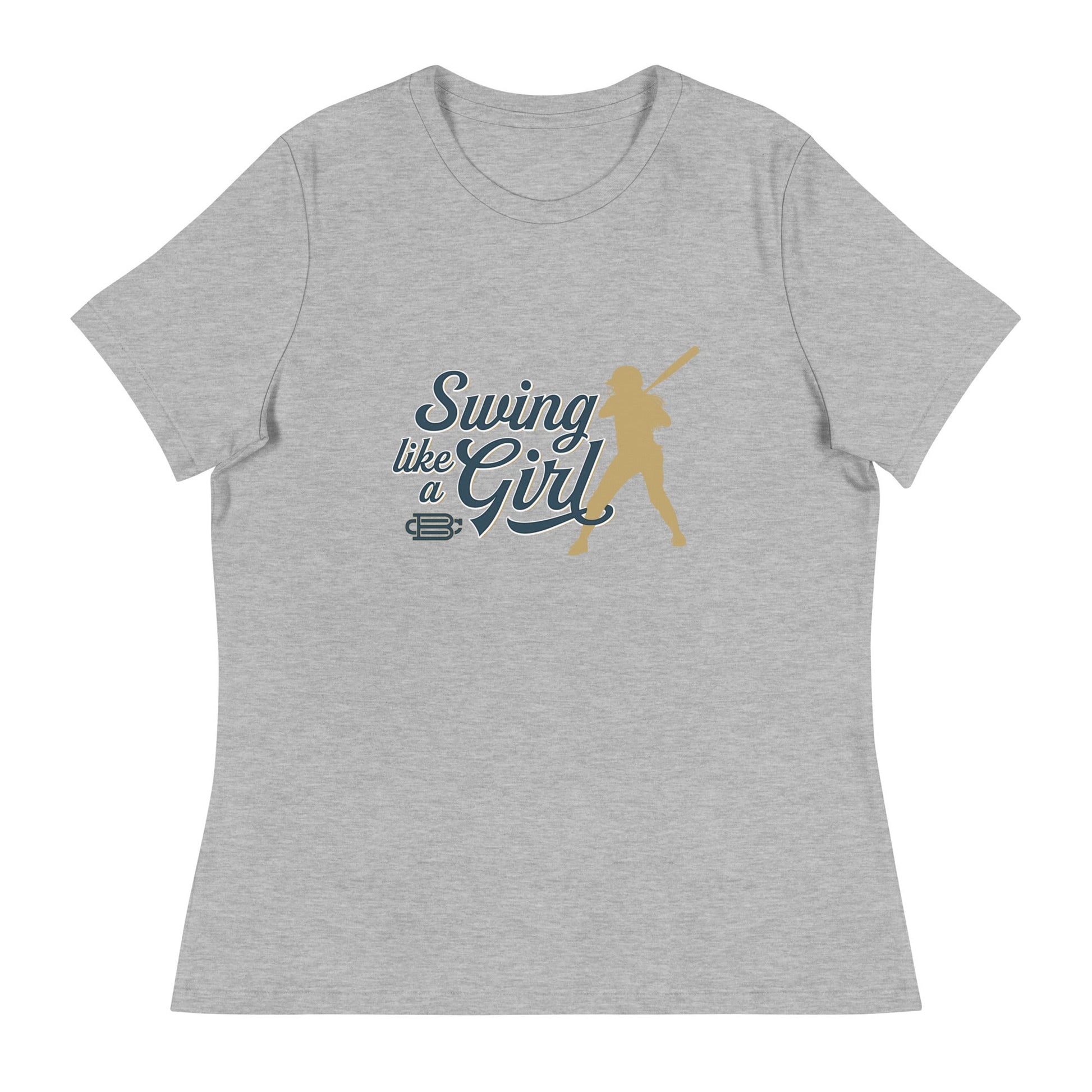 Swing Like a Girl - Women's Relaxed T-Shirt Bat Club USA