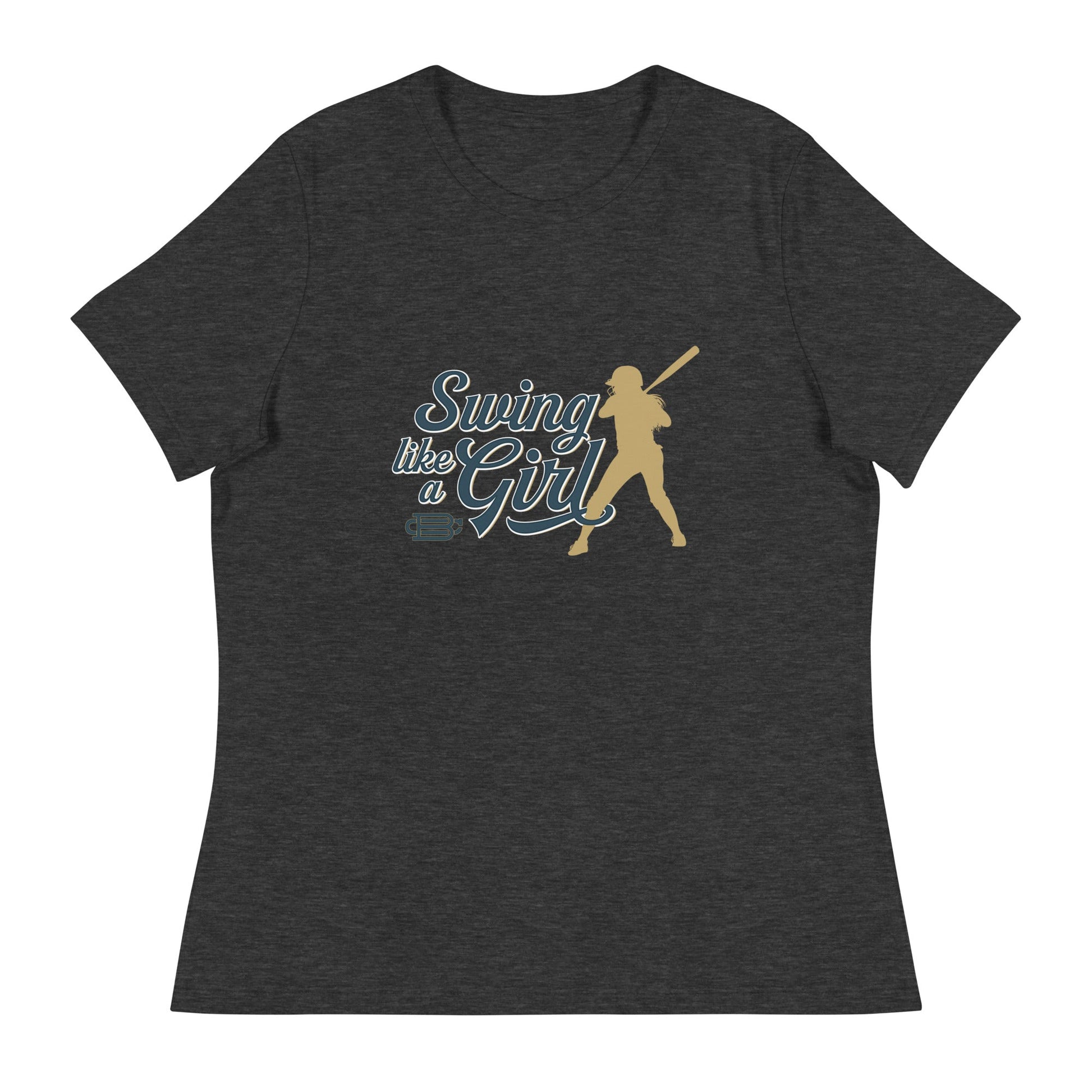 Swing Like a Girl - Women's Relaxed T-Shirt Bat Club USA