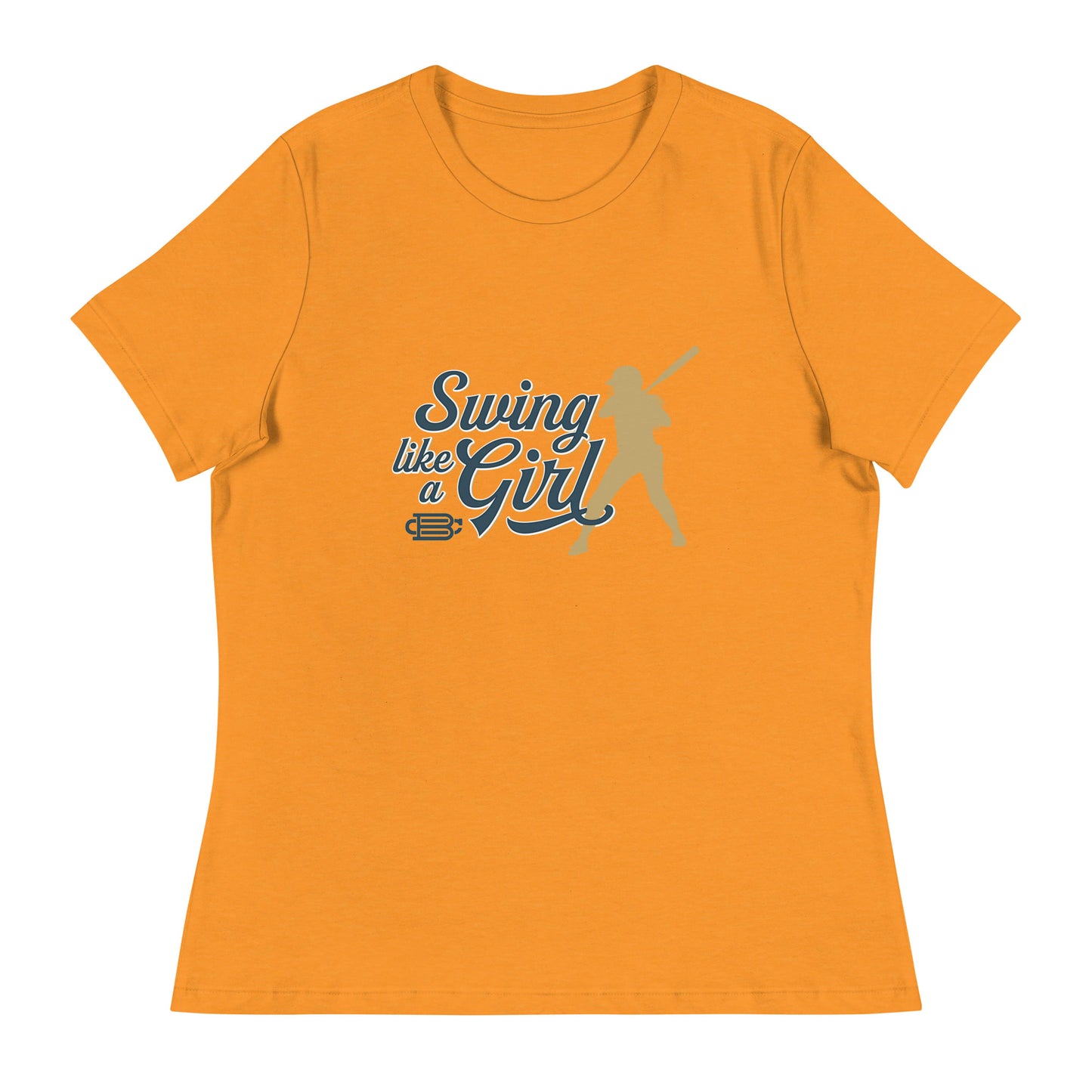 Swing Like a Girl - Women's Relaxed T-Shirt Bat Club USA