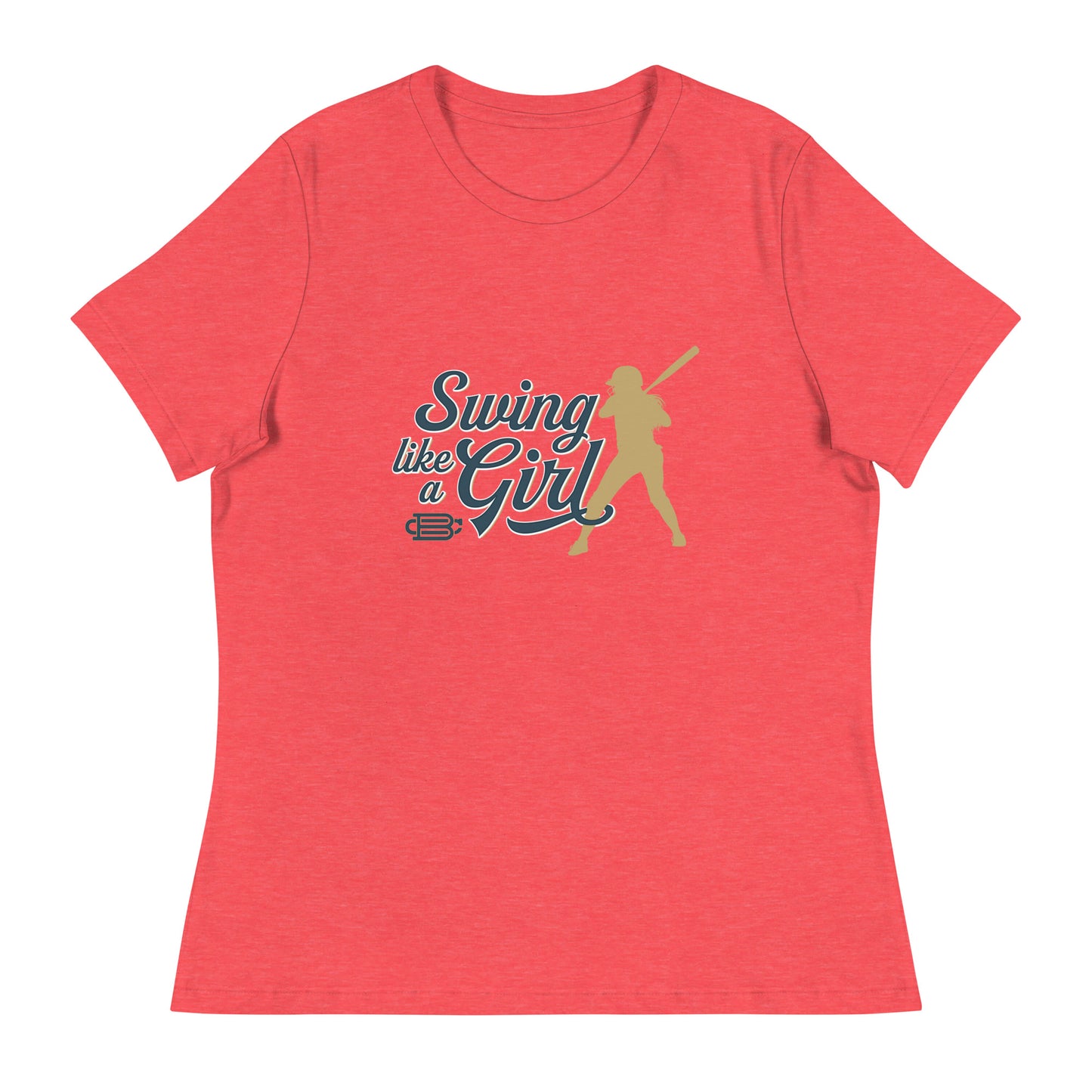 Swing Like a Girl - Women's Relaxed T-Shirt Bat Club USA