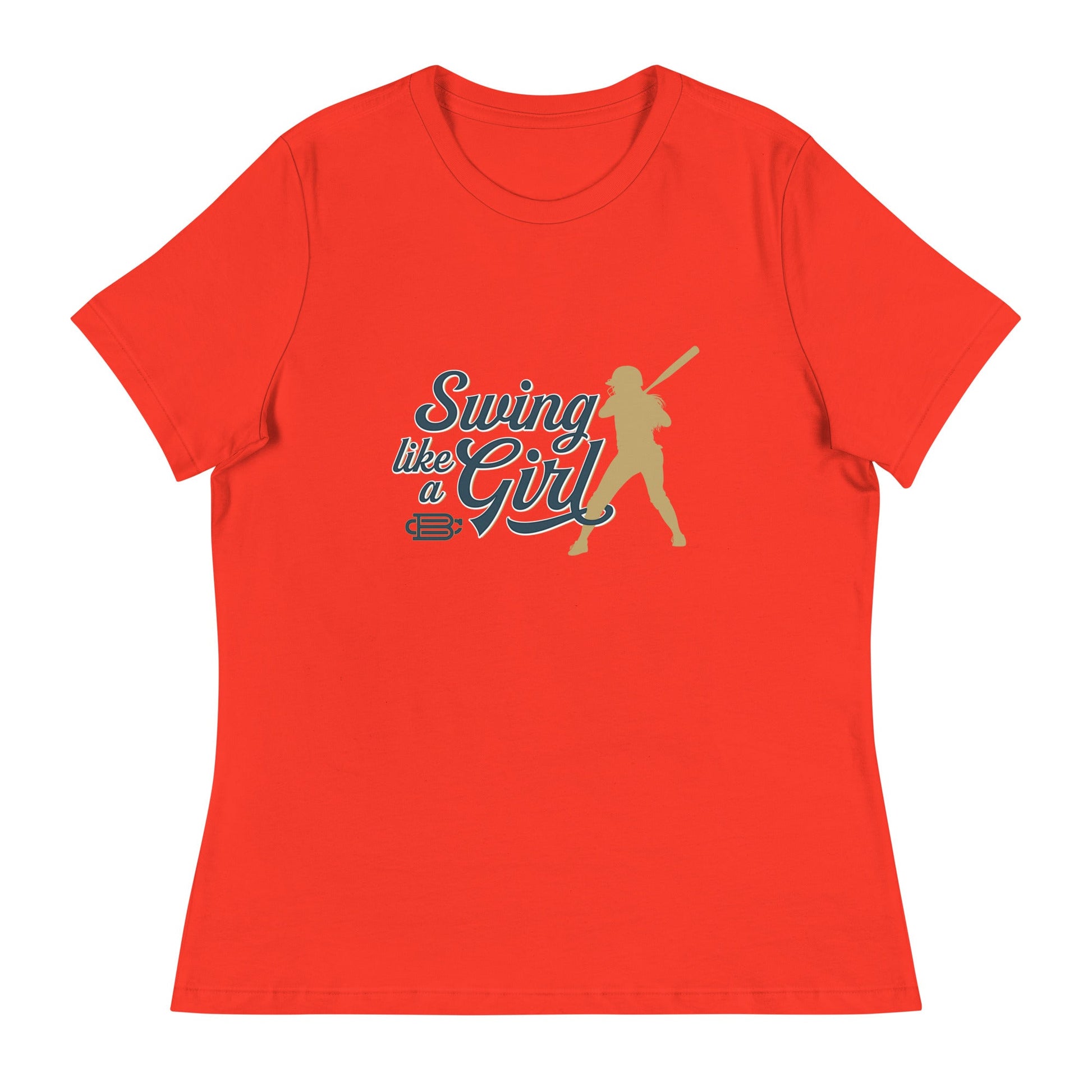 Swing Like a Girl - Women's Relaxed T-Shirt Bat Club USA