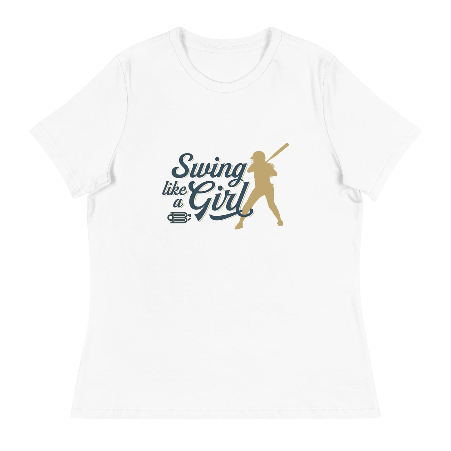 Swing Like a Girl - Women's Relaxed T-Shirt Bat Club USA