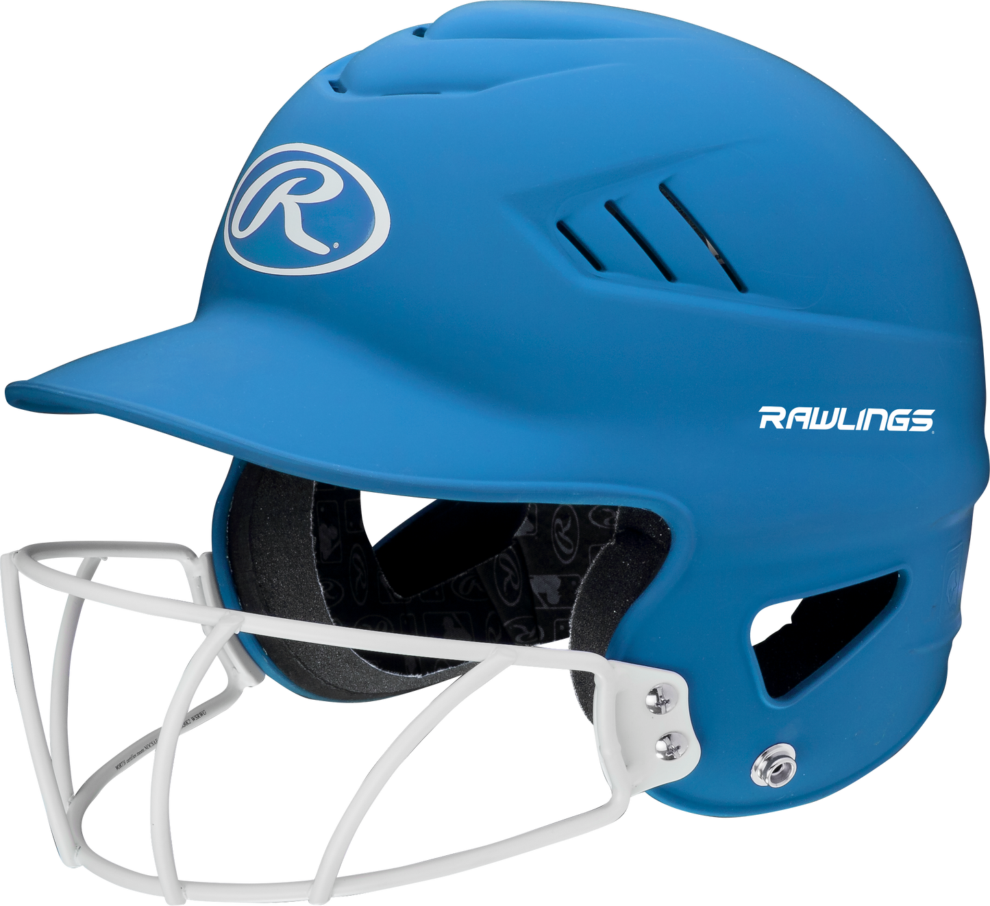 RAWLINGS COOLFLO OSFM 1-TONE HIGHLIGHTER SOFTBALL HELMET WITH SB1WG Bat Club USA