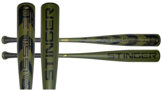 2022 Stinger Missile 2 Aluminum BBCOR -3 Baseball Bat Bat Club USA