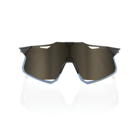 100% - HYPERCRAFT Matte Black - Soft Gold Mirror Lens - Team Store